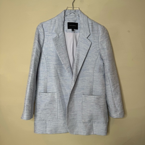 Banana Republic Jackets & Blazers - Banana Republic Heathered light blue Blazer size 6